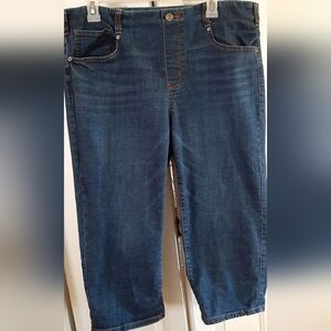 Time and True, relaxed fit, 5 pocket Stretch pull on capris